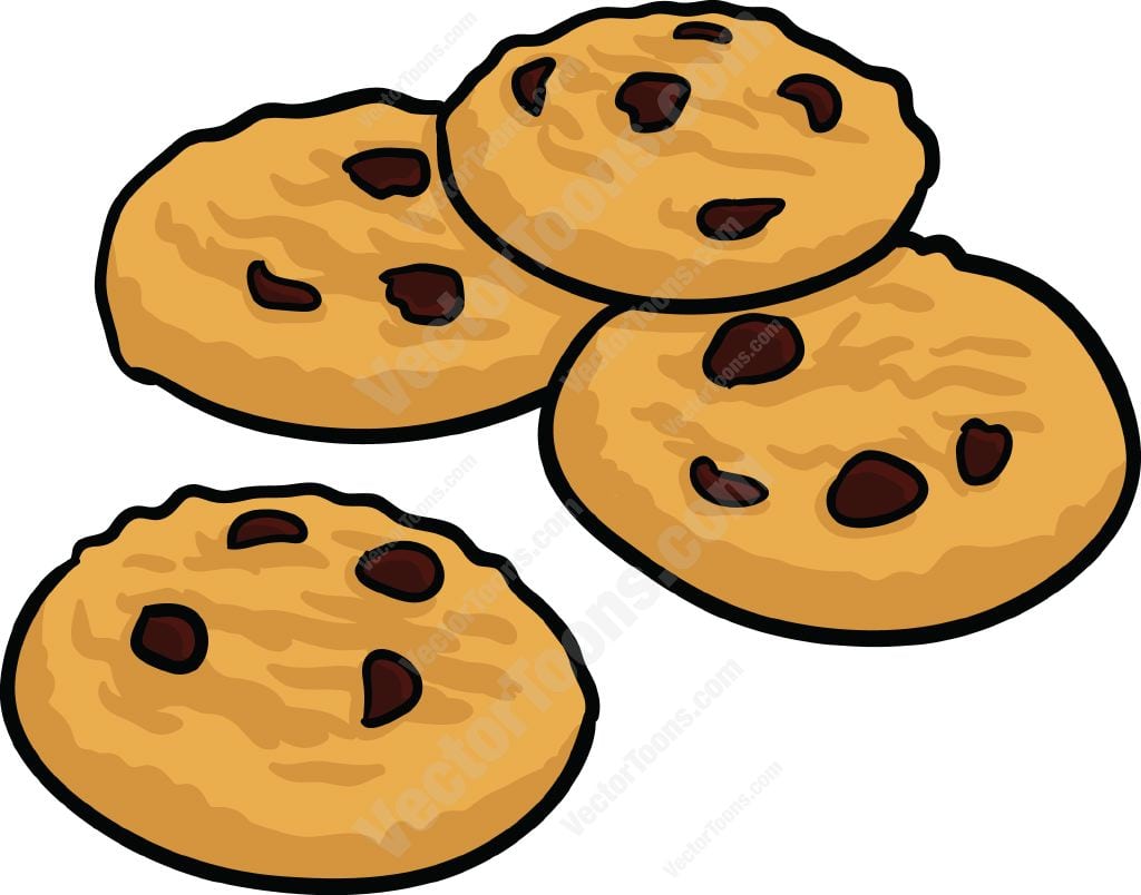 Chocolate Chip Cookies â Clipart By Vector Toons